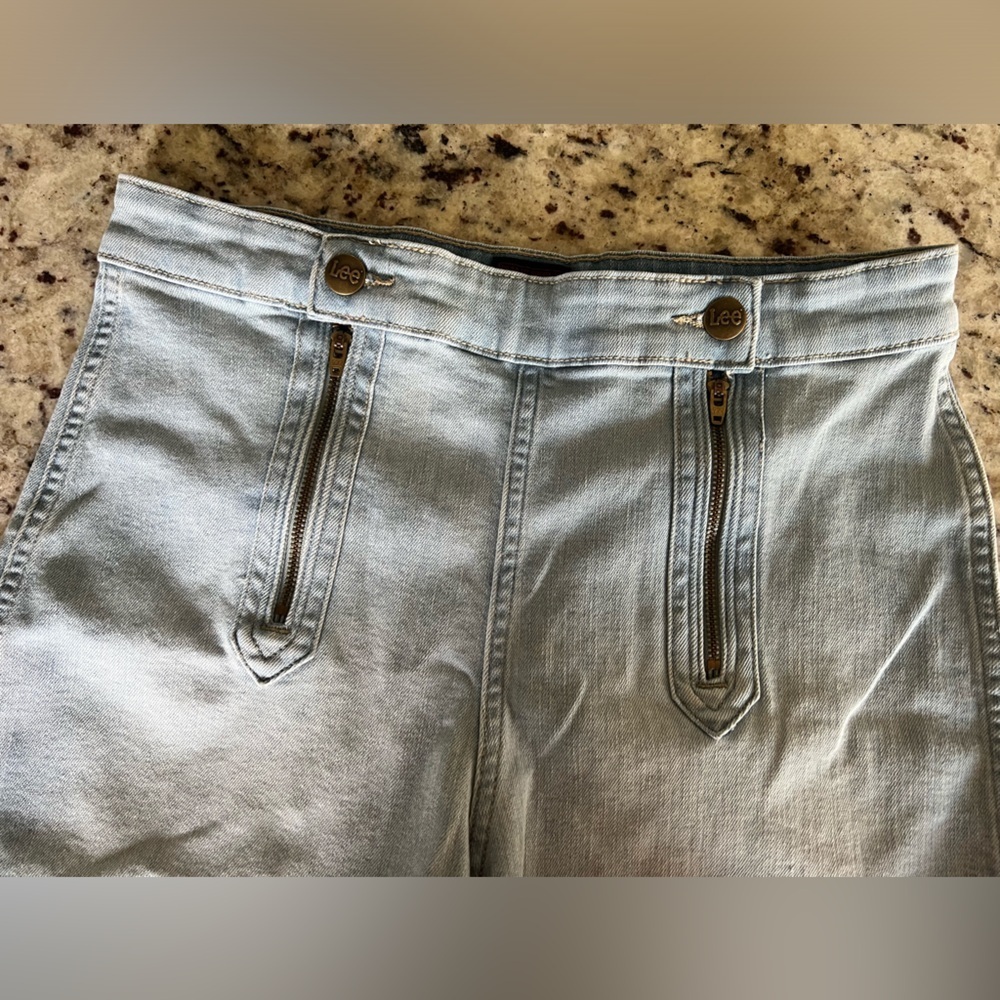 Lee Vintage Light Blue Denim Women's Shorts - Picture 3 of 5